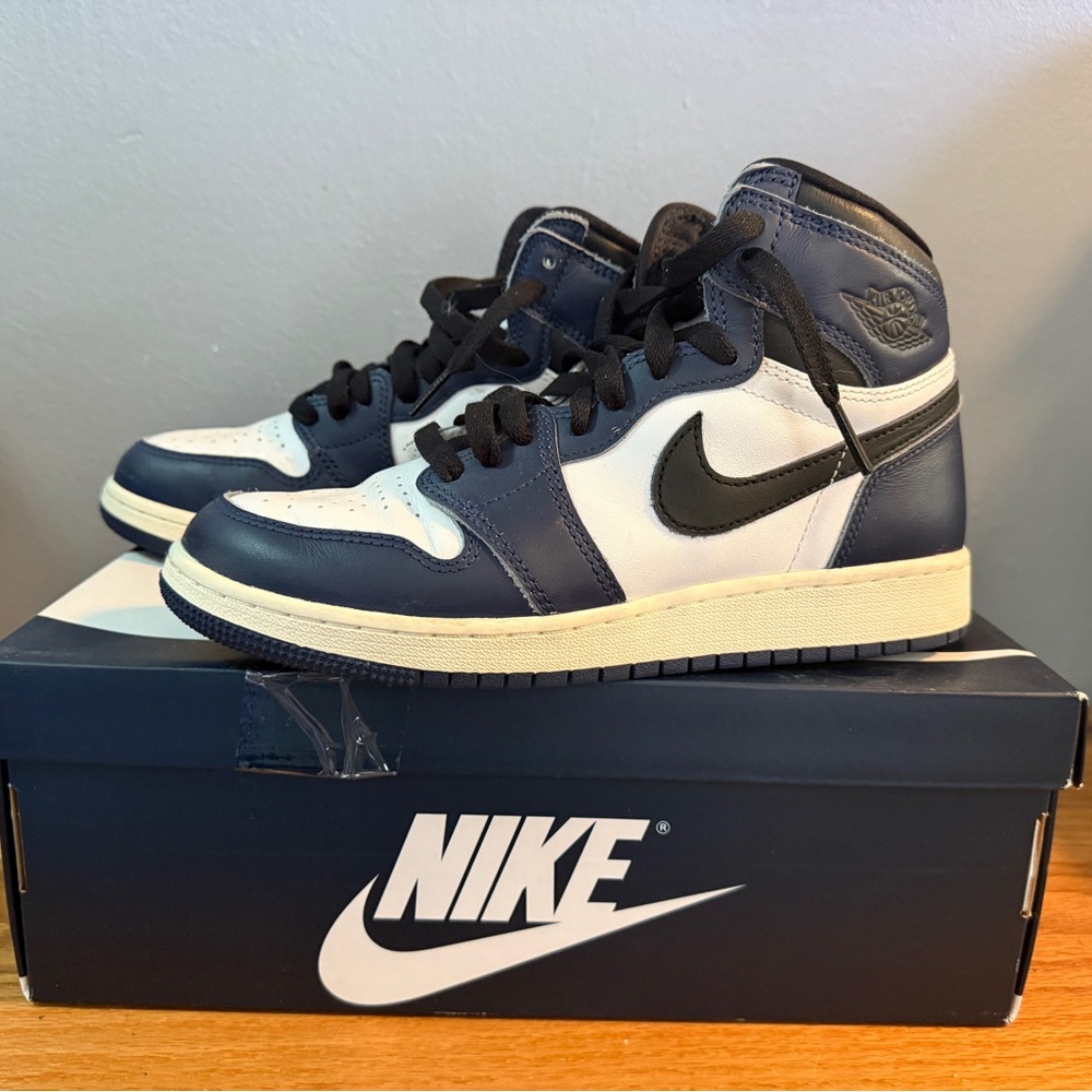 Nike Navy and White Sneakers